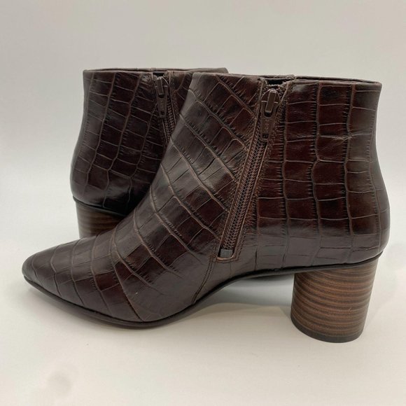 FIND. WOMEN'S ANKLE BOOTS BROWN - Picture 7 of 10